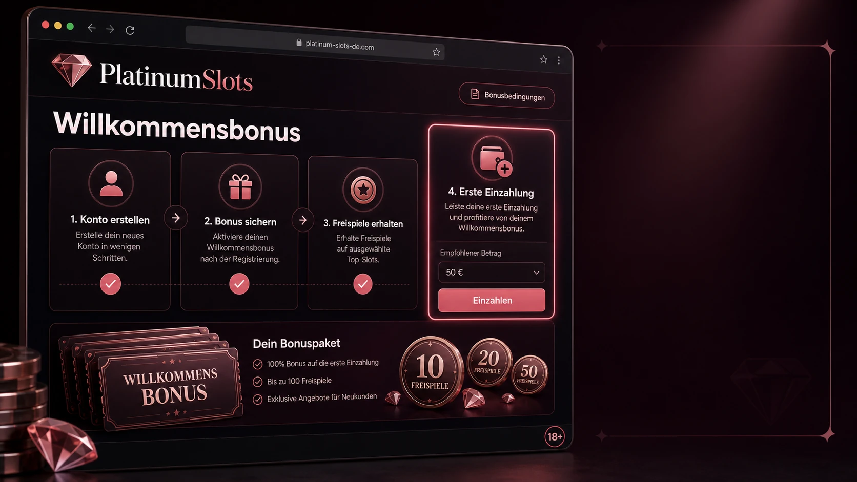 PlatinumSlots Willkommensbonus