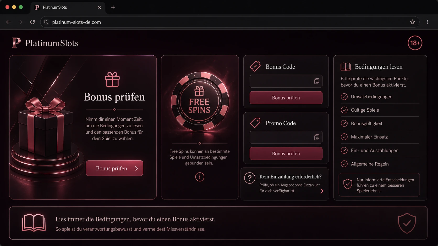 Fazit zum PlatinumSlots Bonus